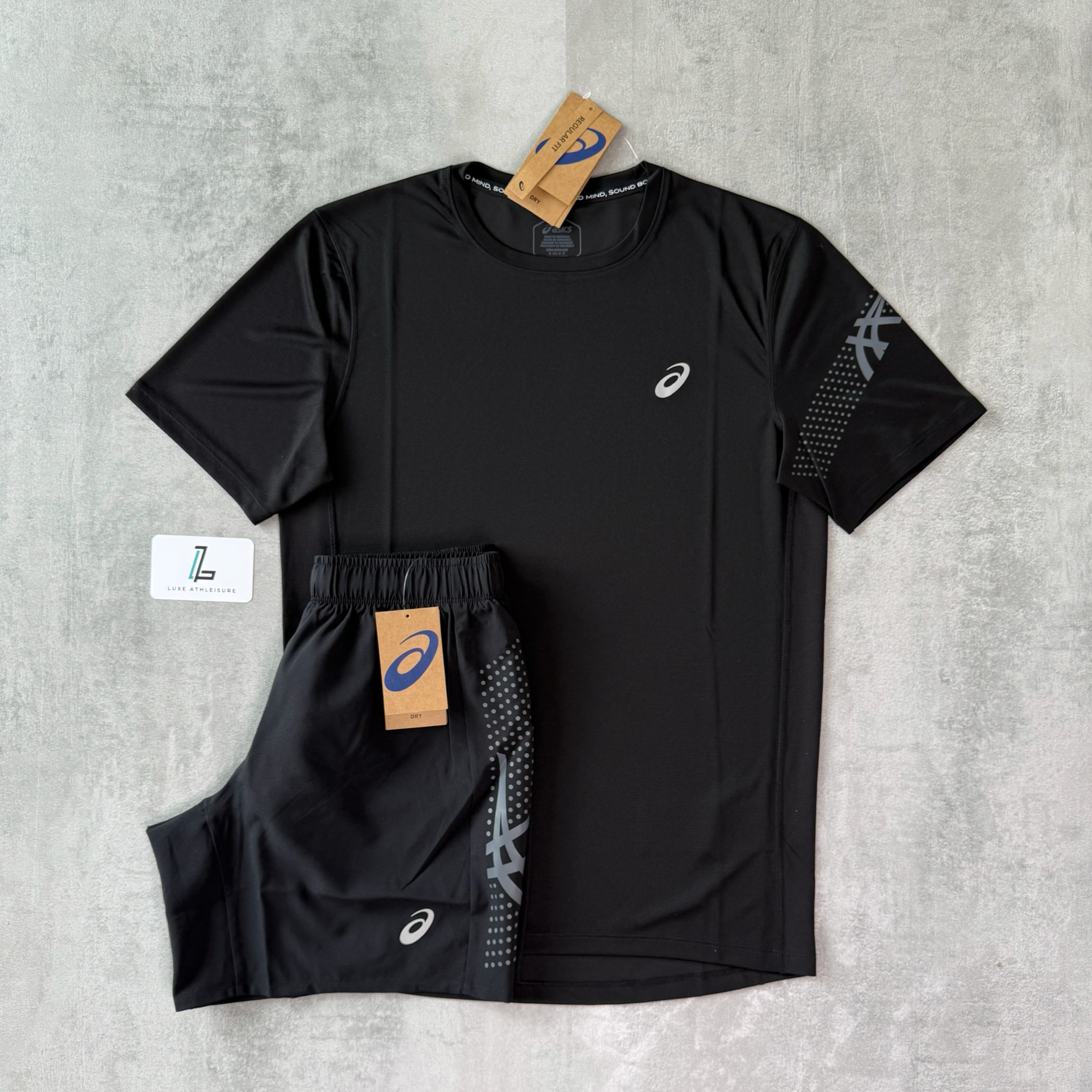 ASICS ICON SET ‘PERFORMANCE BLACK/CARRIER GREY’
