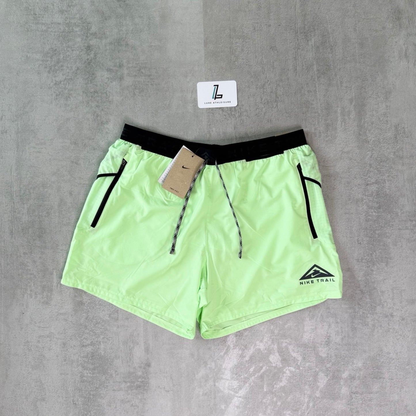 NIKE TRAIL STRIDE SHORTS 13CM/5” ‘VAPOUR GREEN’