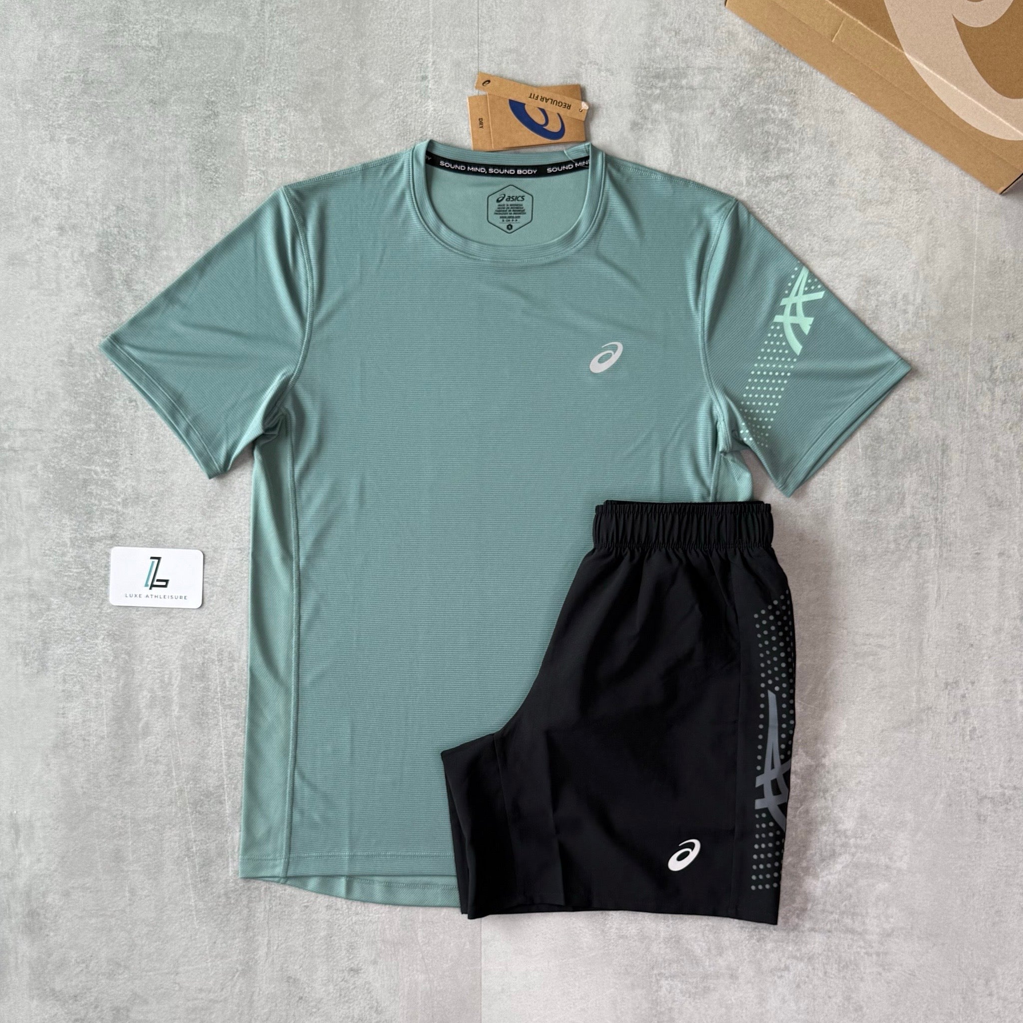 ASICS ICON SET ‘CELADON/BLACK’