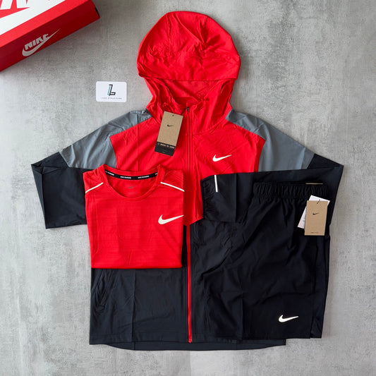 NIKE UV WINDBREAKER 3 PIECE SET ‘LIGHT CRIMSON/GREY/BLACK’