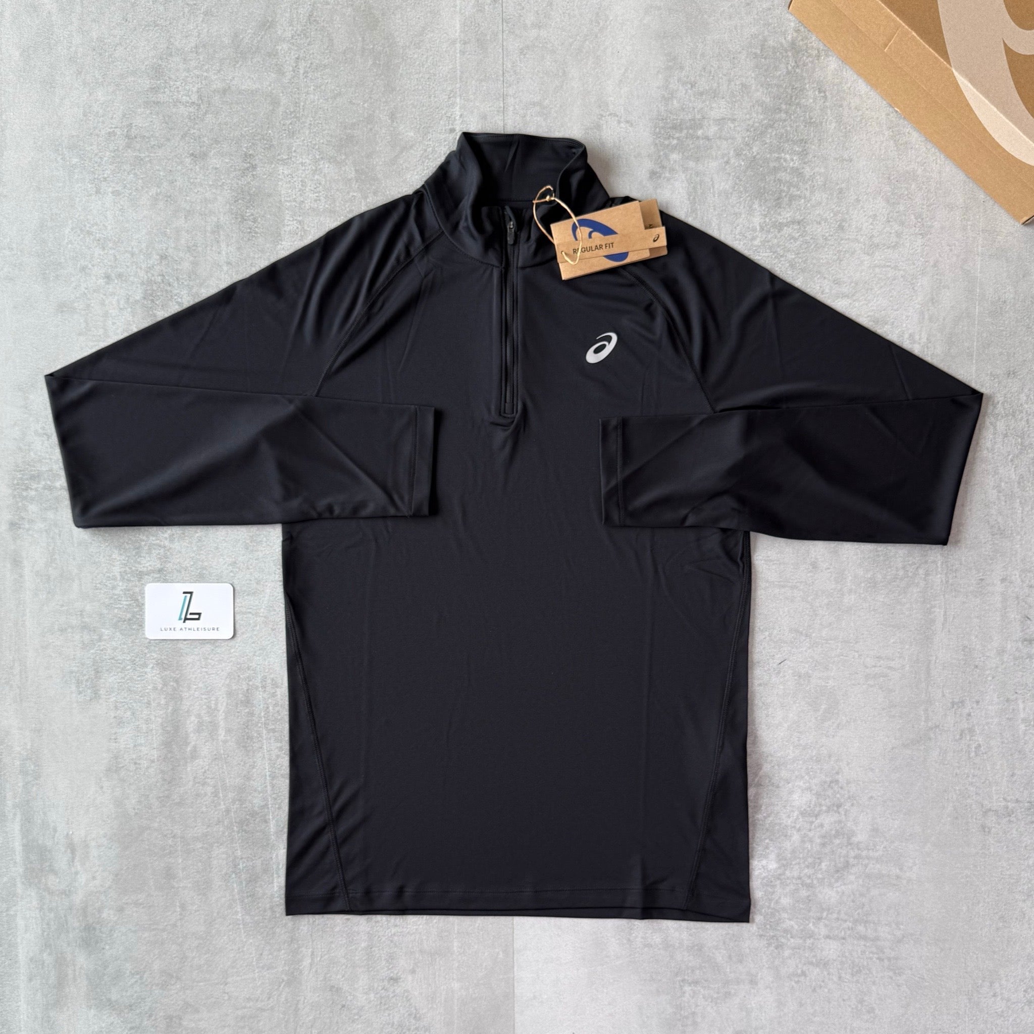 ASICS 1/4 ZIP ‘BLACK’