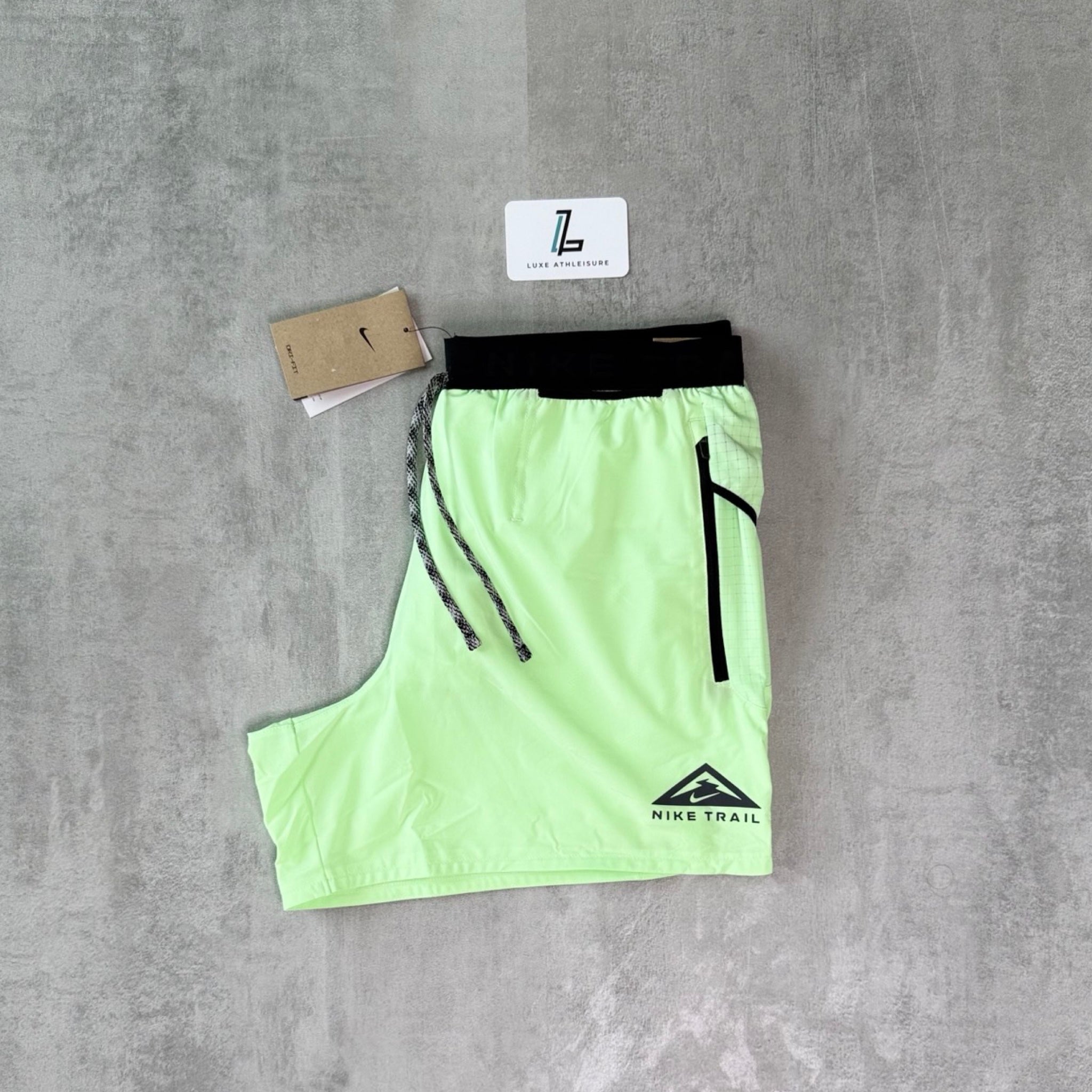 NIKE TRAIL STRIDE SHORTS 13CM/5” ‘VAPOUR GREEN’