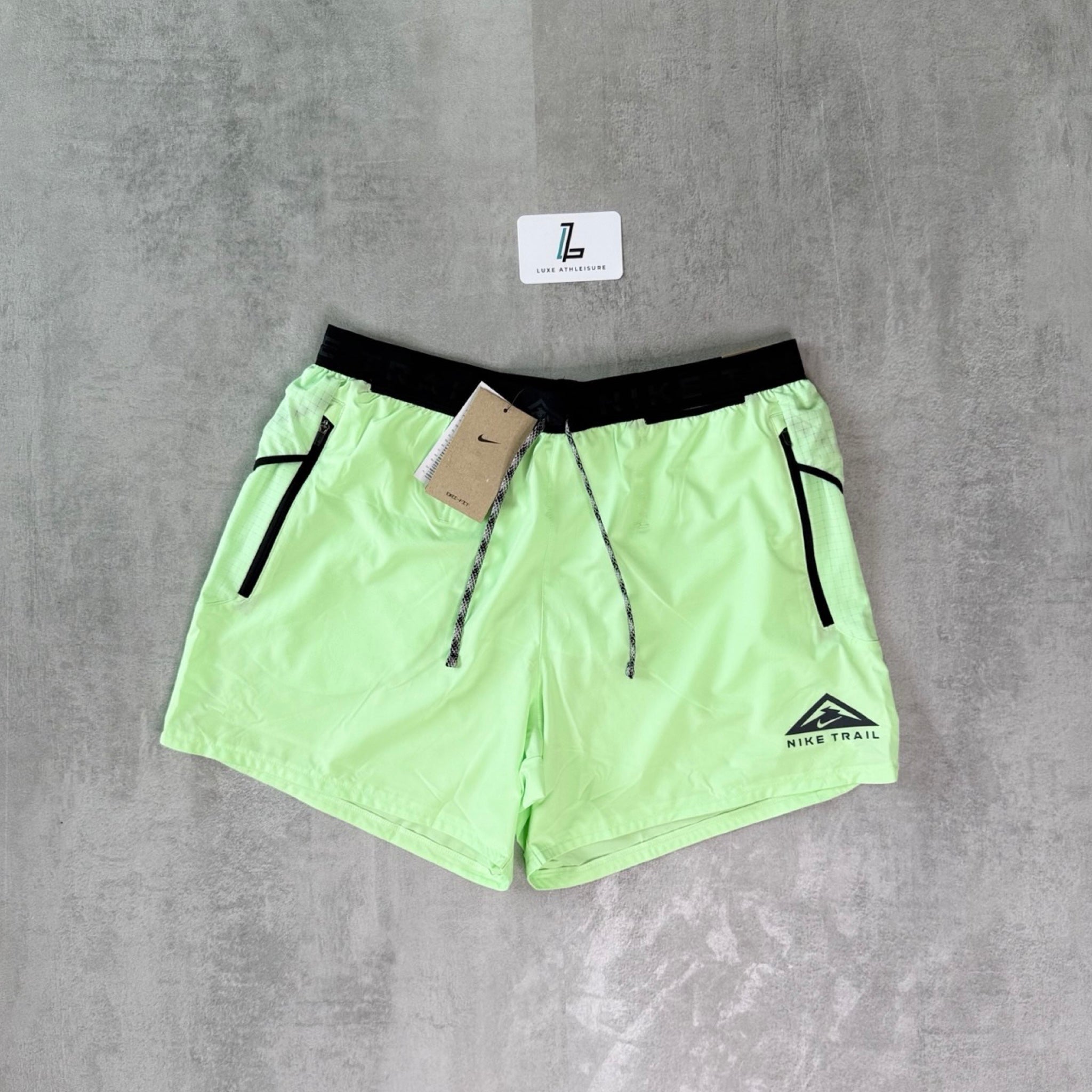 NIKE TRAIL STRIDE SHORTS 13CM/5” ‘VAPOUR GREEN’