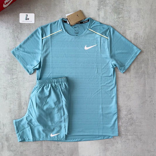 NIKE MILER & 5” CHALLENGER SHORTS SET ‘DEMIN TURQUOISE’