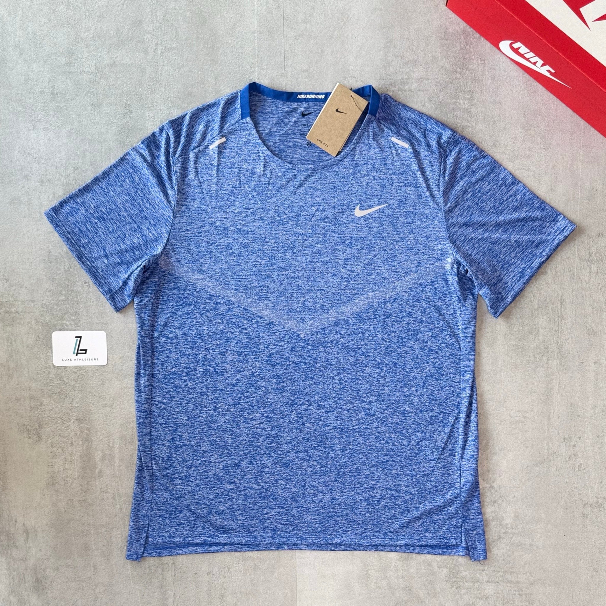 NIKE 365 T-SHIRT ‘HEATHER BLUE/GAME ROYAL’