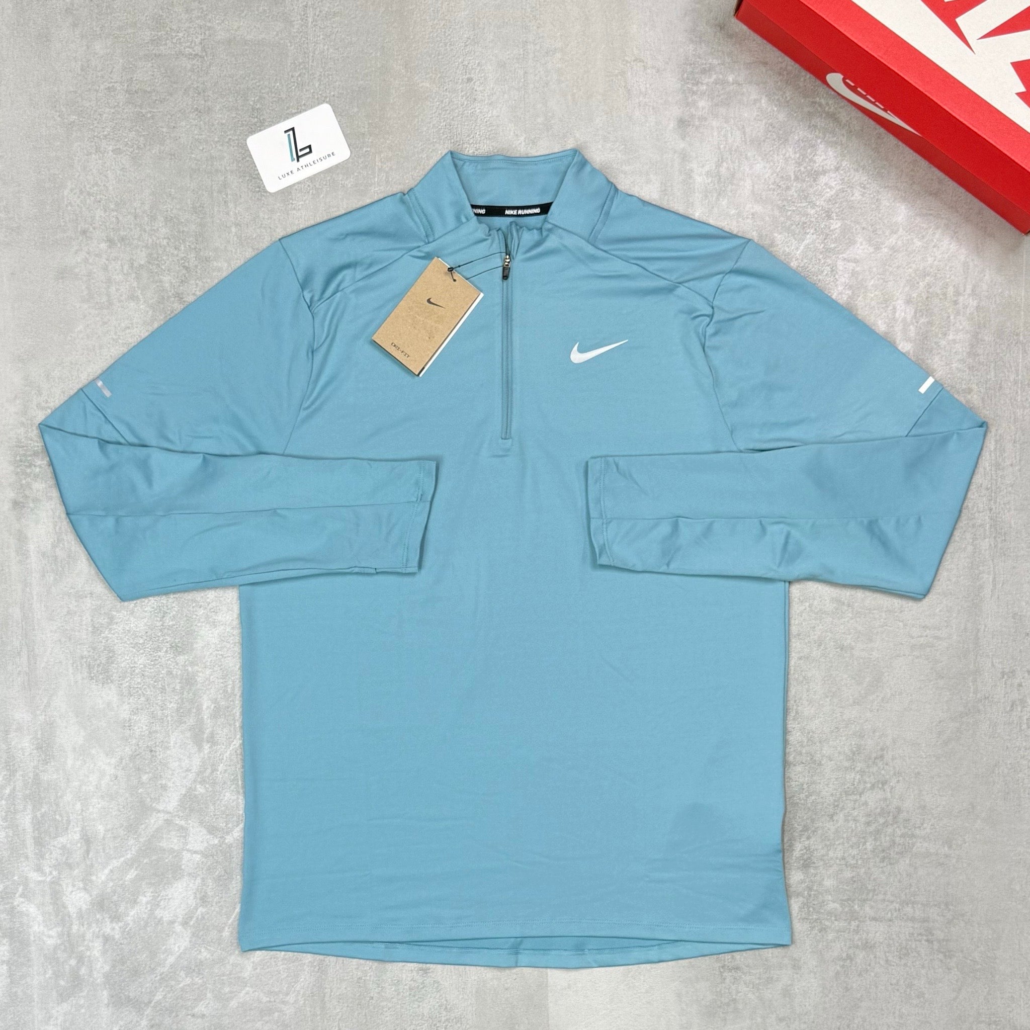 NIKE ELEMENT 1/4 ZIP ‘DENIM TURQUOISE’