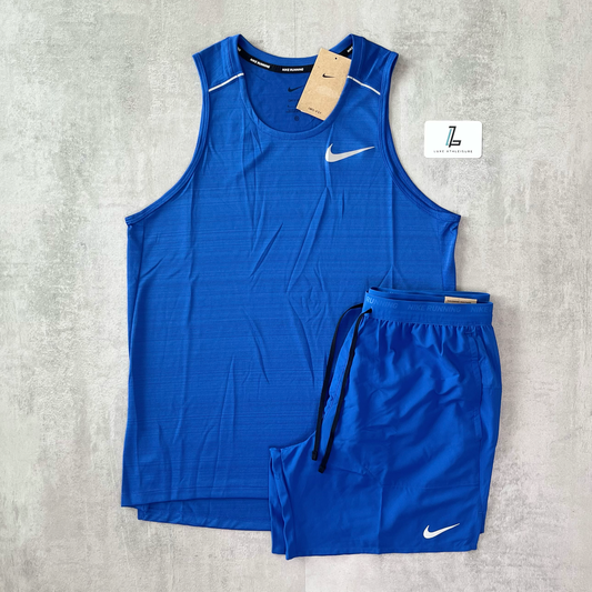 NIKE MILER 1.0 VEST & 7” STRIDE SHORTS SET ‘GAME ROYAL’